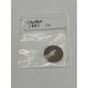 1946 Canada 1 Cent Penny King George VI Maple Leaf Bronze Small Cent Coin